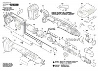 Bosch 3 602 D94 601 Angle Exact Ion 15-500 Pn-Accu-Screwdriver 18 V / Eu Spare Parts